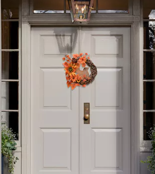 Country Living Natural Handmade Autumn Wreath With A Squirrel
