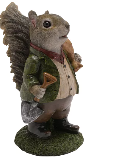Country Living Suited Squirrel Figurine