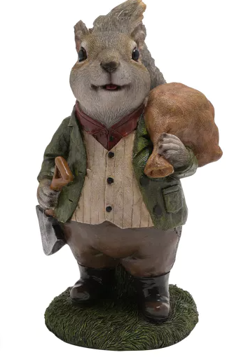 Country Living Suited Squirrel Figurine