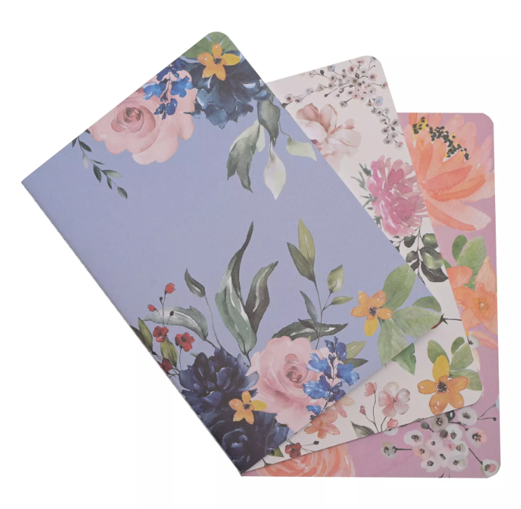 Sophia Floral Set of 3 A5 Notebooks