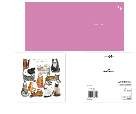 Fur You on your Birthday Cat Card