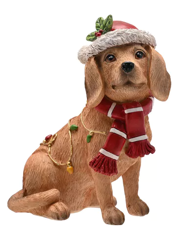 Santa & Friends Dog with scarf