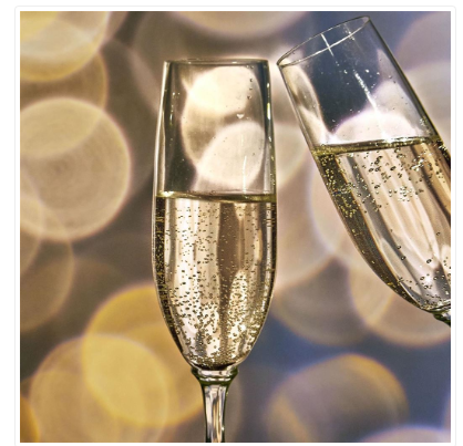 Cheers Toasting Open Card