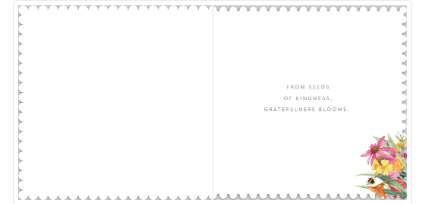 Floral Bouquet Thank you Card