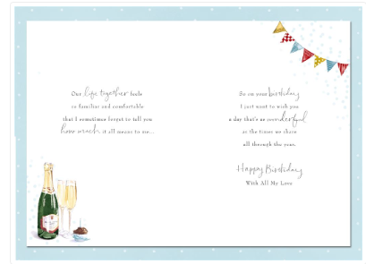 Husband Birthday Wishes Card