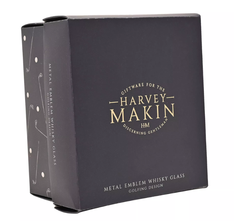 Harvey Makin Whisky Glass - Golf