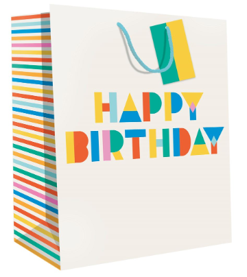 Jazzy Large Happy Birthday Gift Bag