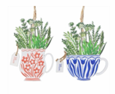 Gisela Graham - Wood 'Mum' Mug Dec - Spring Hedgerow