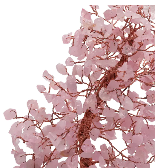 Gemstone Tree Rose Quartz - Love Large