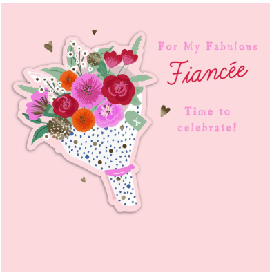 Fabulous Fiancee Birthday Card