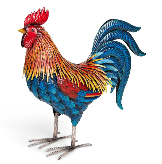 Large Roger Rooster Garden Ornament