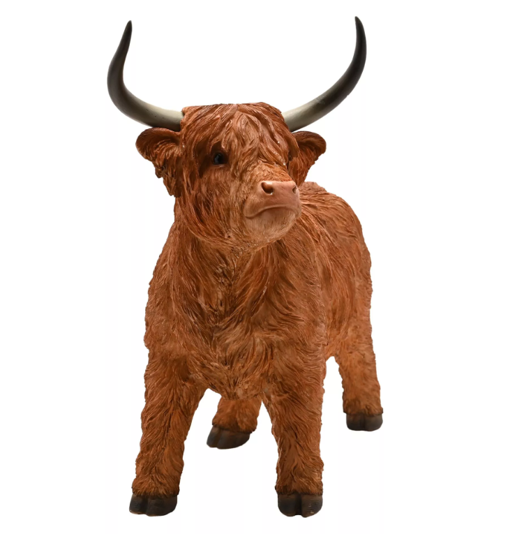 Naturecraft Standing Highland Cow 36cm