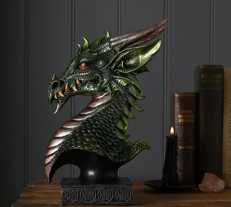 Juliana Mystic Legends Green Dragon Head 30cm