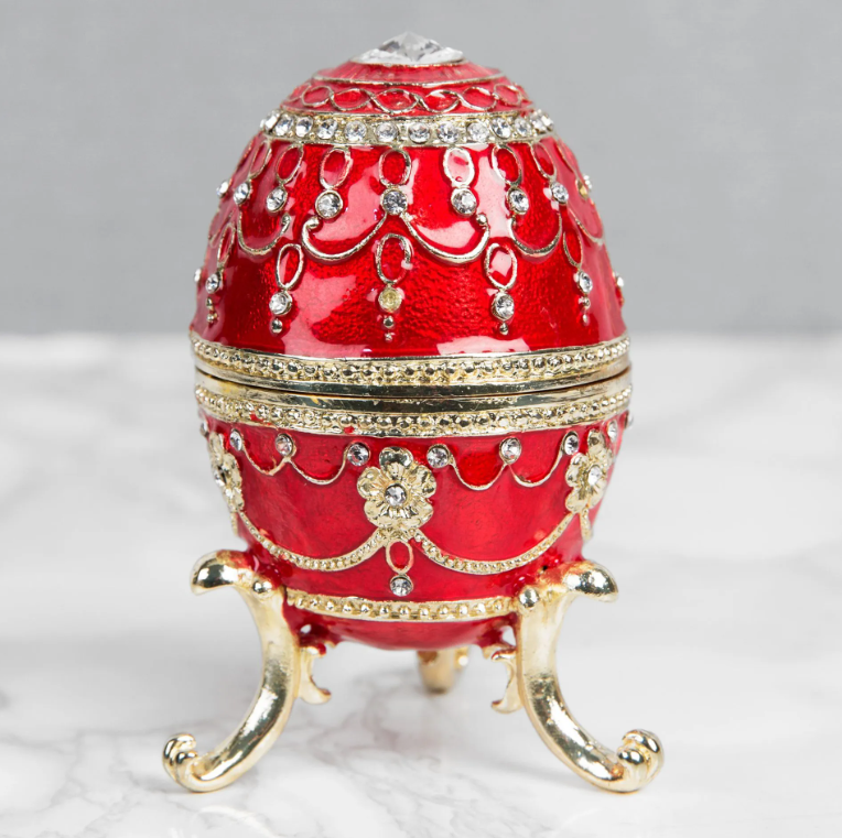 Treasured Trinkets - Large Egg Red