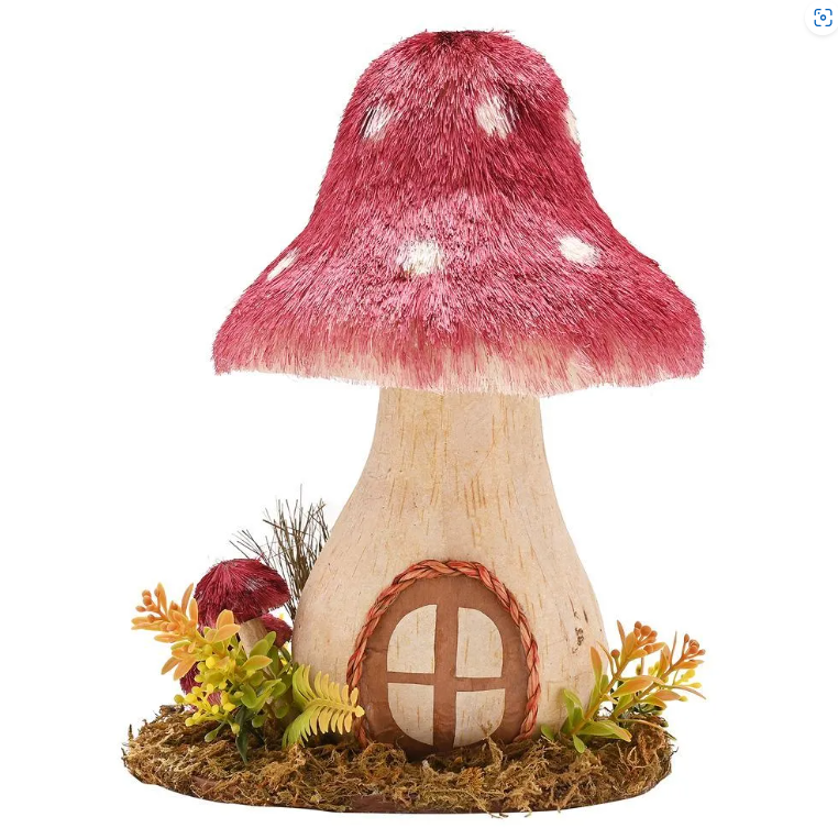 Country Living Natural Handmade Mushroom Ornament