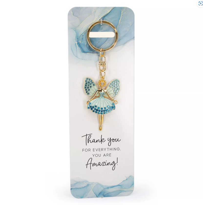 Thank You For Everything Blue Angel Keyring