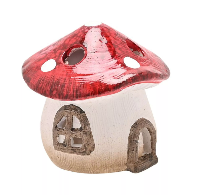 Country Living Toadstool Cottage with LED Light