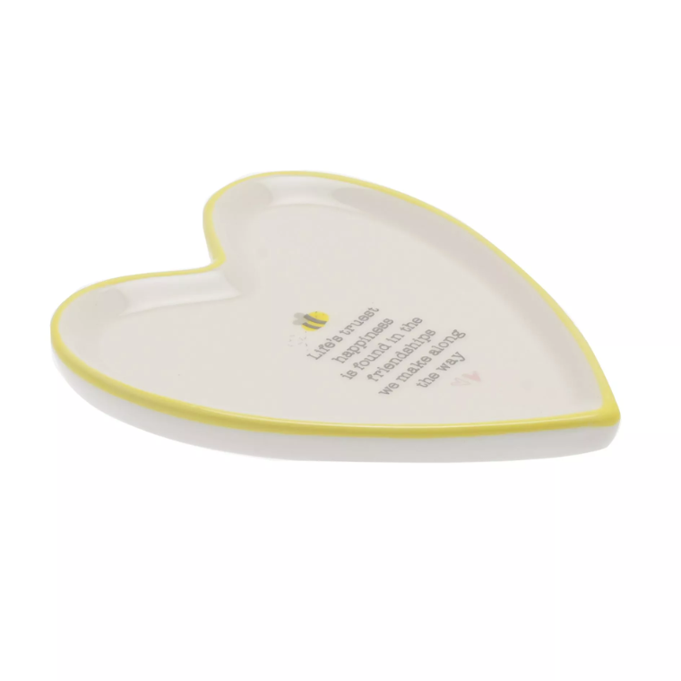 Love Life Heart Shaped Trinket Tray - Friendships