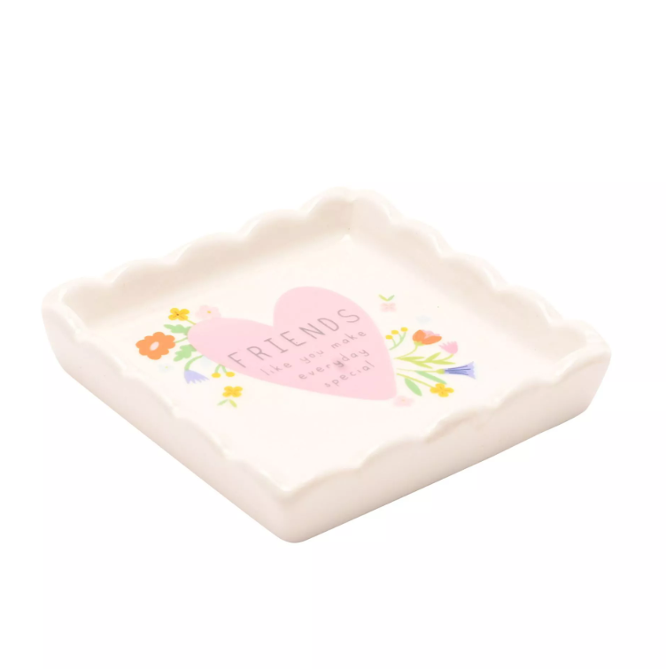 Love Life Scallop Trinket Tray - Friend