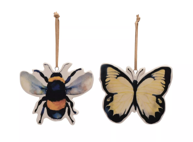 Ceramic Country Living Insect Plaque