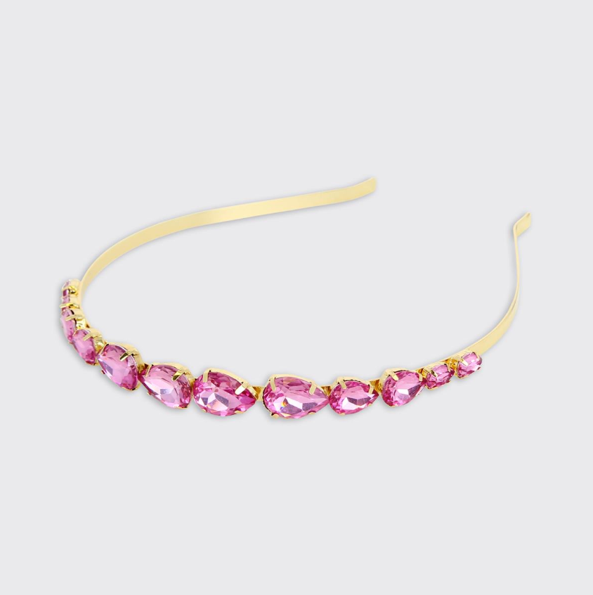Jewelled Headband - Mulberry