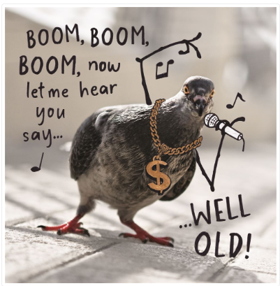 Boom Boom Comical Birthday Card