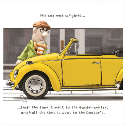 Hybrid Comical Birthday Card