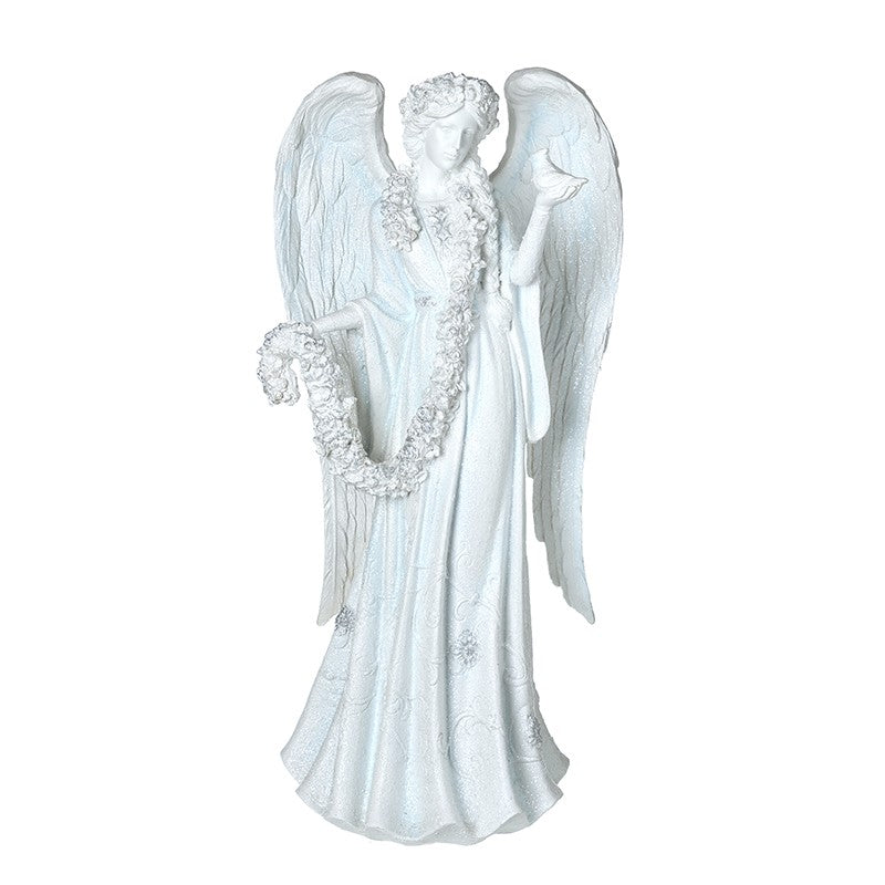 White Elegant Lady With Angel Wings