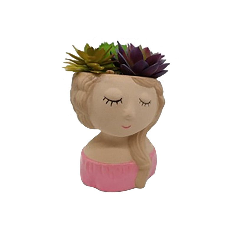 Girl Plant Pot (Plant Not Inc)