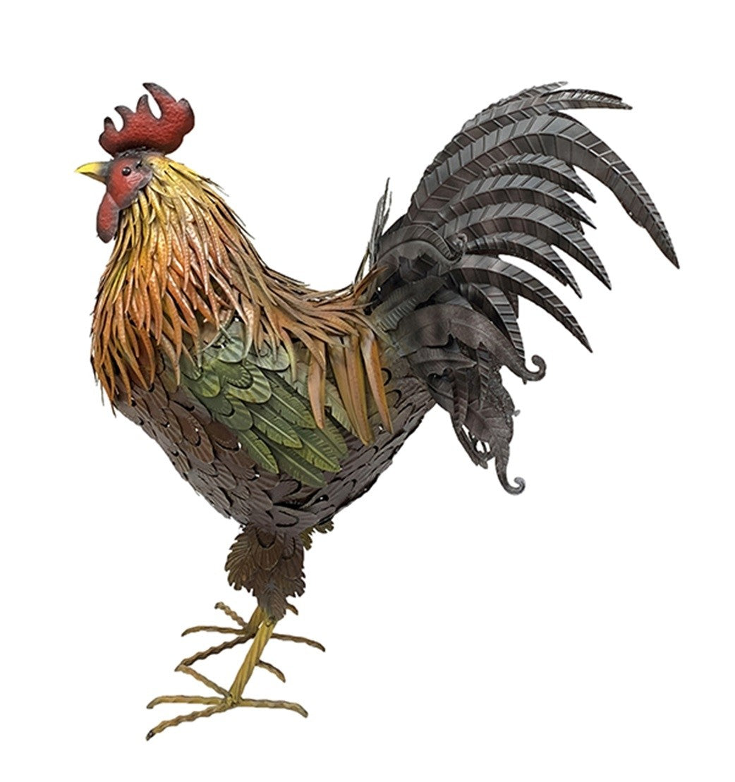 Huge Metal Chicken Ornament
