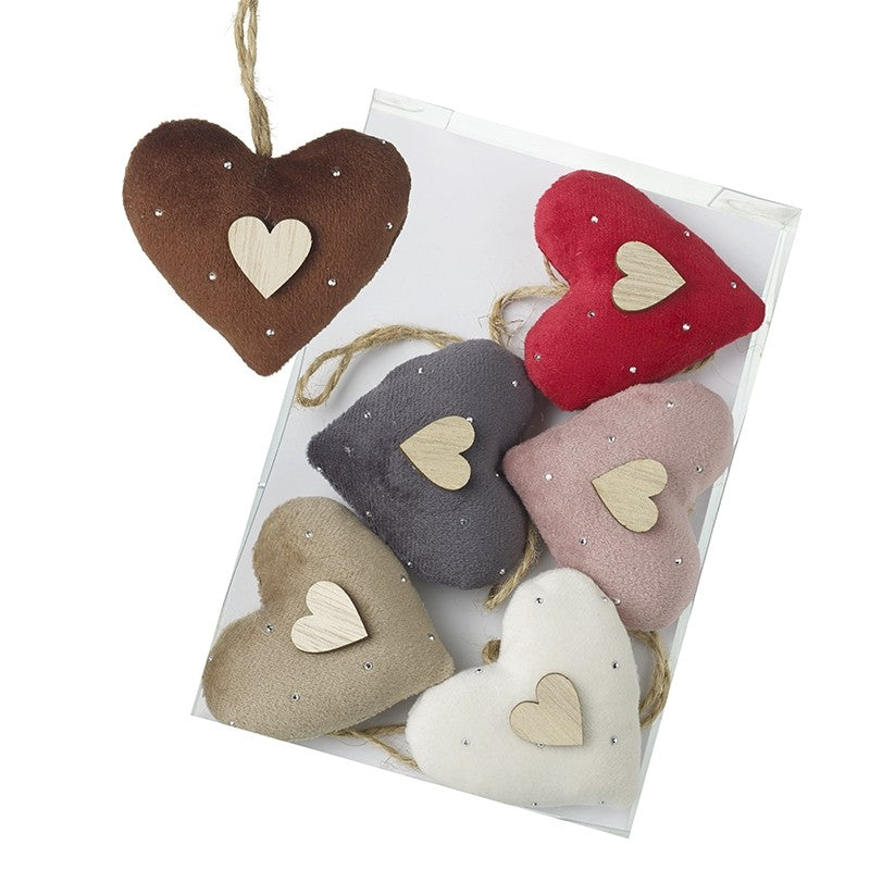 Velvet Hanging Heart Set