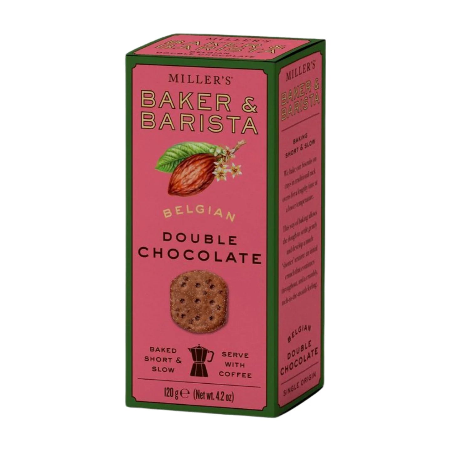 Artisan Biscuits Miller's Baker & Barista Belgian Double Chocolate Biscuits 120g