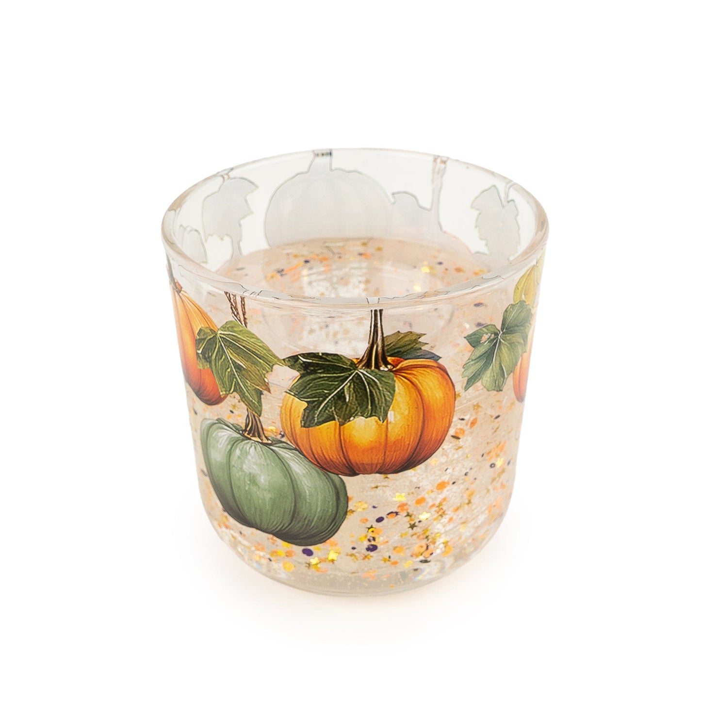 Autumn LED Fiber Optic Candle Pumpkin & Ginger