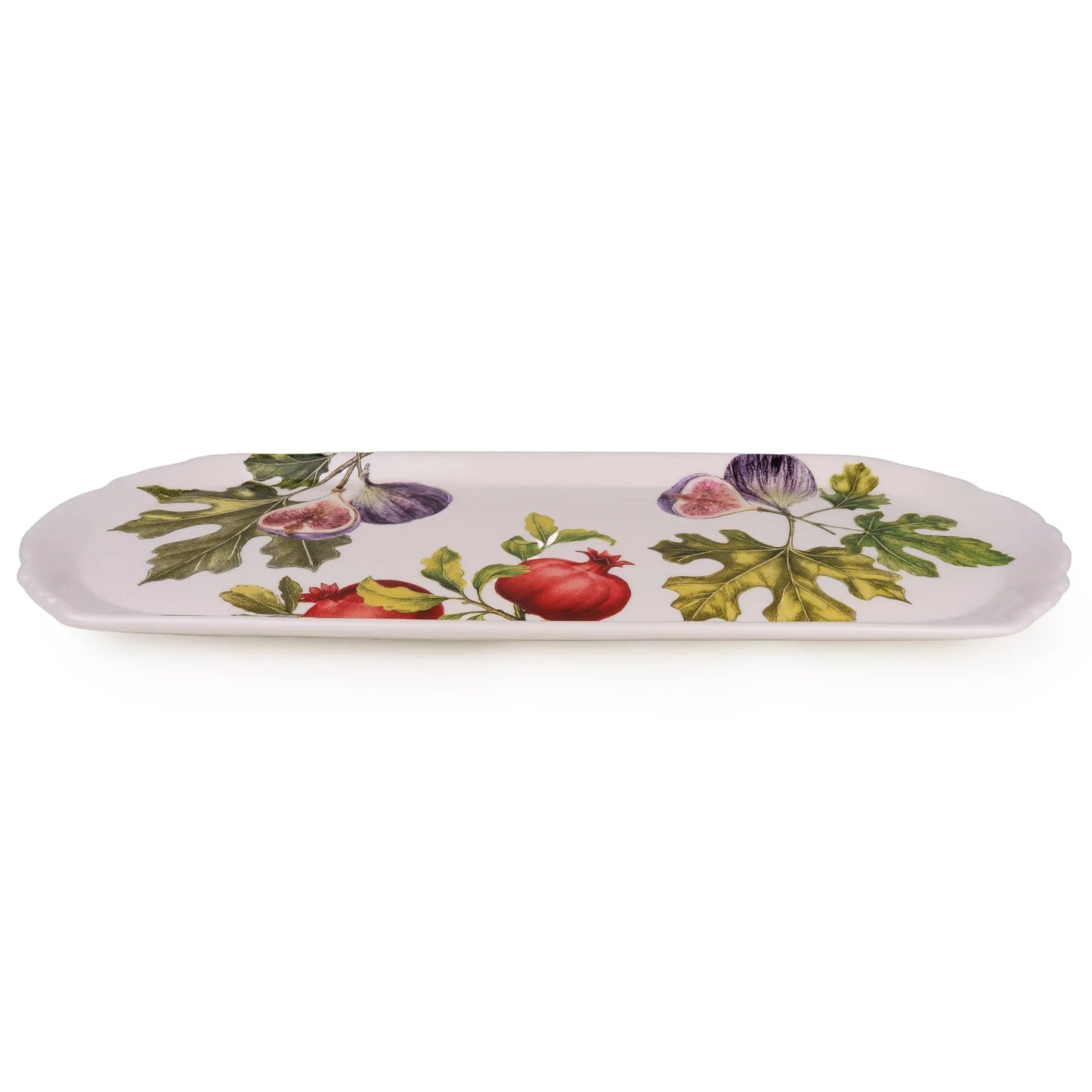Large Rectangular Serving Platter - Fig & Pomegranate