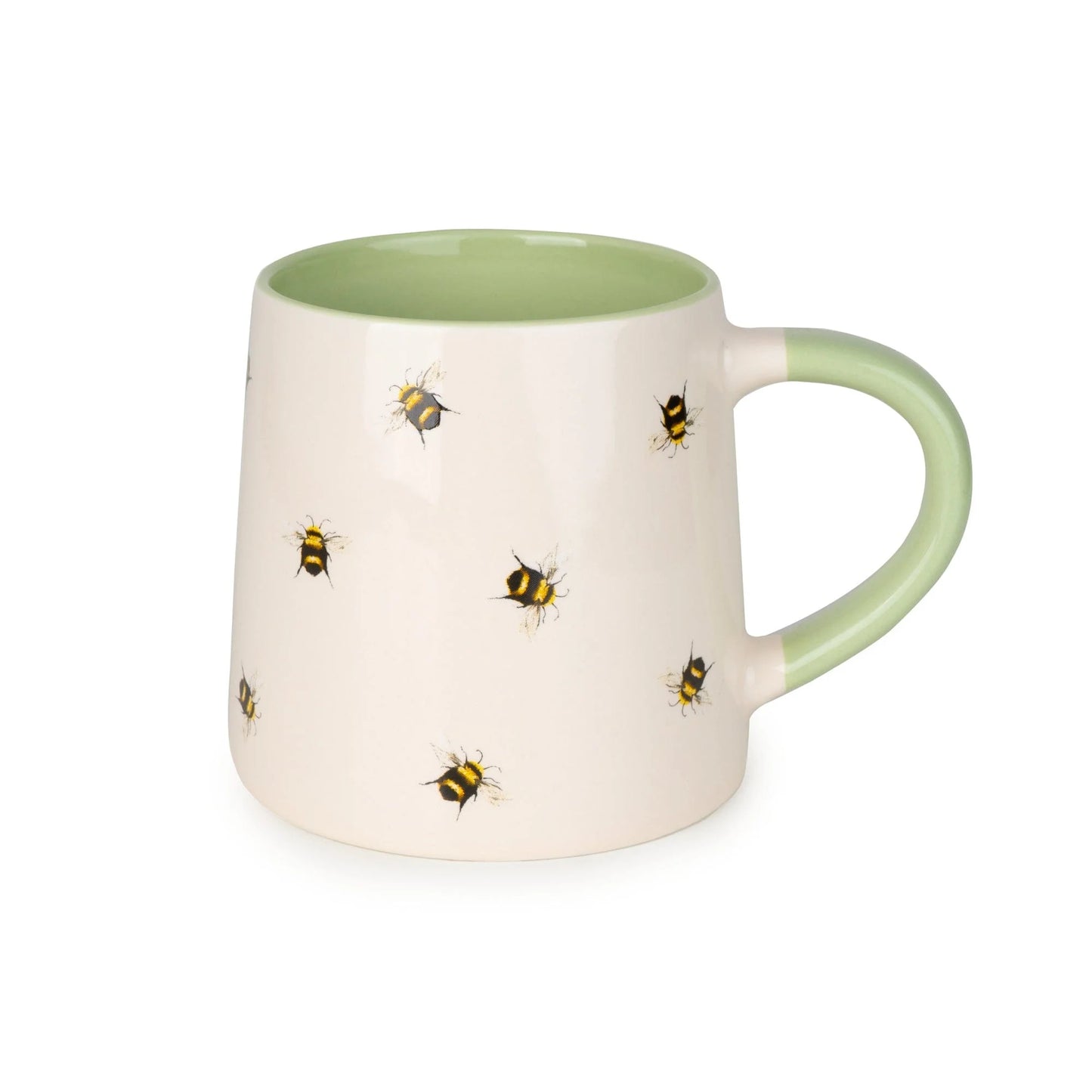Tapered Mug - Soft Green Bees