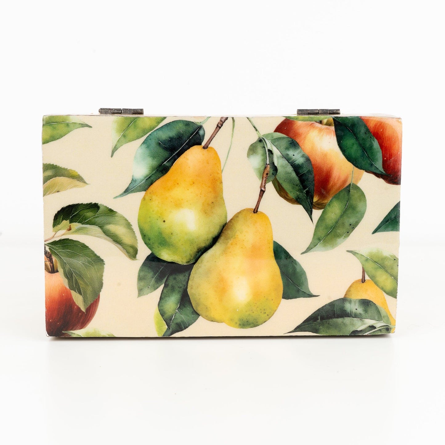 Mango Wood Trinket Box - Apples & Pears