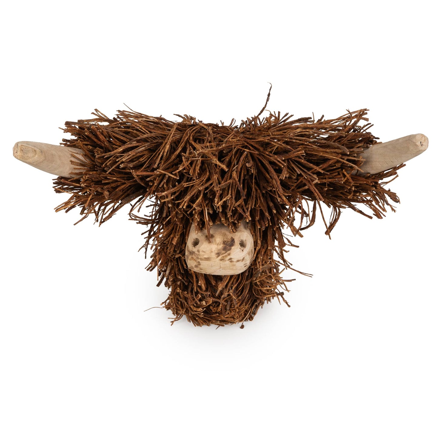Wall Mounted - Twig Highland Cow Head