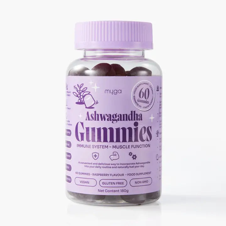 Ashwagandha Gummies – Vegan Raspberry Wellness Boost