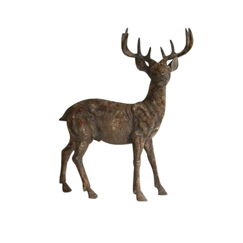 Rustic Brown Standing Stag