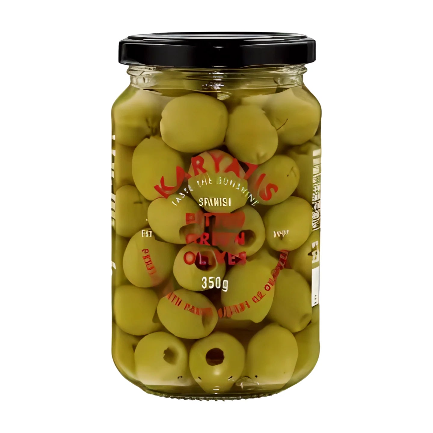 Karyatis Spanish Pitted Green Olives 350g
