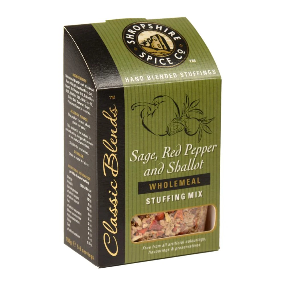 Shropshire Spice Co Sage, Red Pepper & Shallot Wholemeal Stuffing Mix 150g