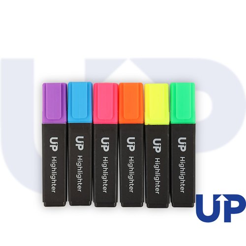 Pack of 6 Assorted Highlighters