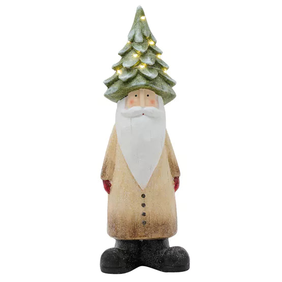 Gnome with LED Light Up Tree Hat - Large