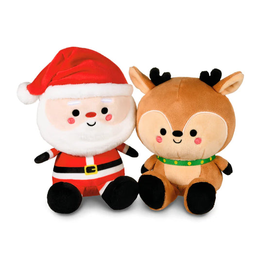 Better Together Santa & Reindeer Magnetic Soft Toy Pair