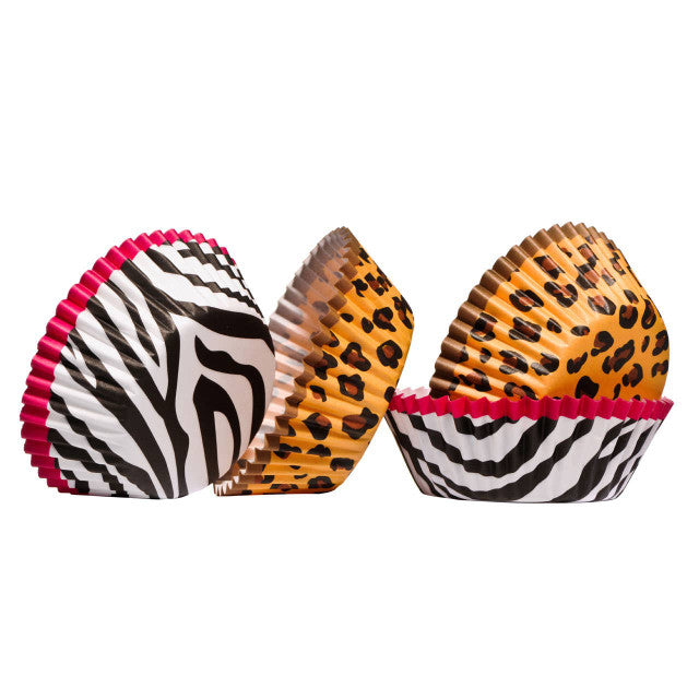 Diva Animal Print 60 Pieces Medium Cupcake