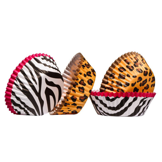 Diva Animal Print 60 Pieces Medium Cupcake