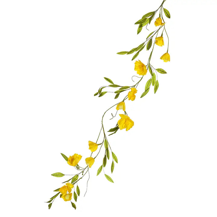 Spring and Summer-Yellow Paper Flower Garland