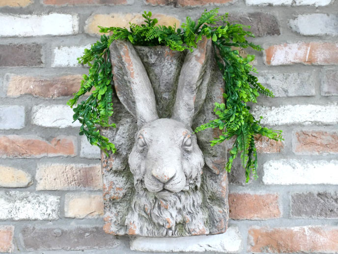 Large Rabbit Head Wall Decor