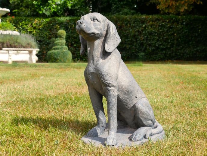 Sitting Dog Ornament 39cm