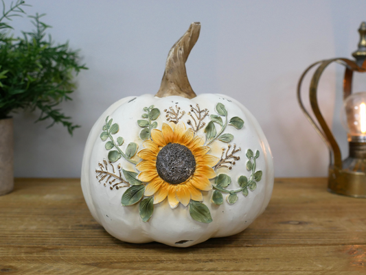 Sunflower Floral Pumpkin